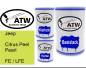 Preview: Jeep, Citrus Peel Pearl, FE / LFE: 500ml Lackdose + 500ml Klarlack + 250ml Härter - Set, von ATW Autoteile West.